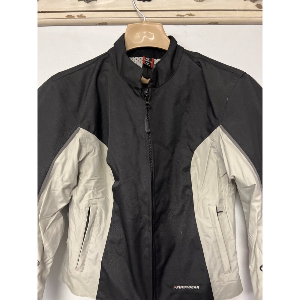 Firstgear Womens Motorcycle Jacket Black & Gray Medium - Picture 2 of 8